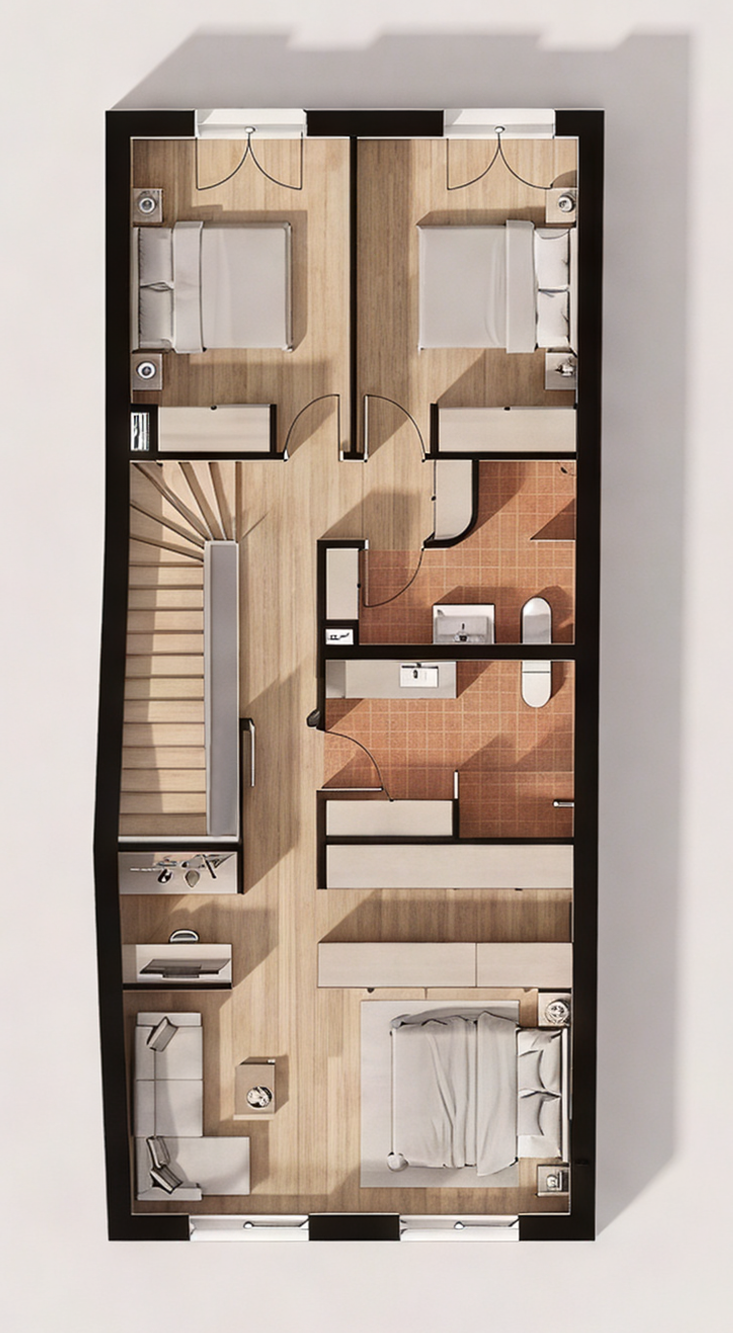 Plano de distribucion de planta primera de Casa Lloseta